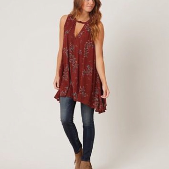 Free People Cutout Floral Sleeveless Top - Picture 2 of 4